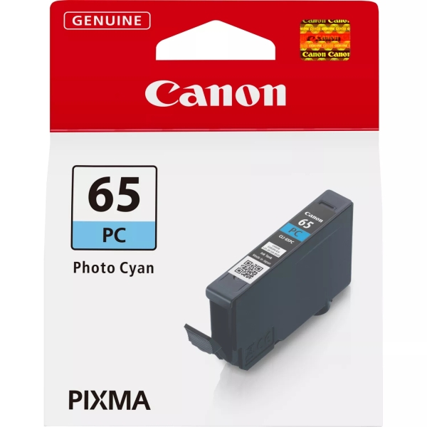 Cartucho de tinta Canon 65 PC Photo Cyan em embalagem PIXMA