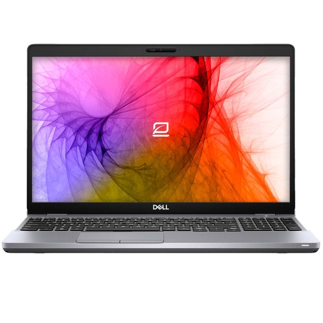 Computador portátil Dell com ecrã colorido e teclado preto
