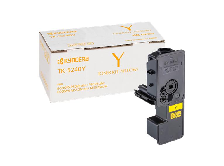 Cartucho de toner KYOCERA amarelo TK-5240Y com caixa