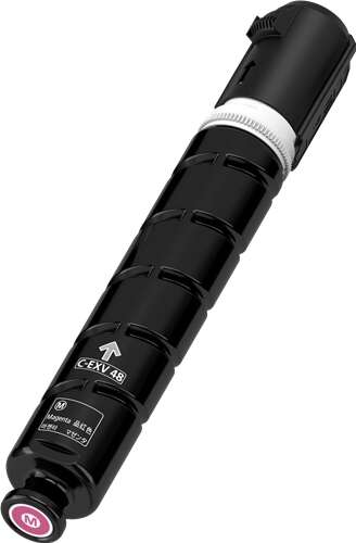 Toner de impressora preto C-EXV 48 com texto e símbolos