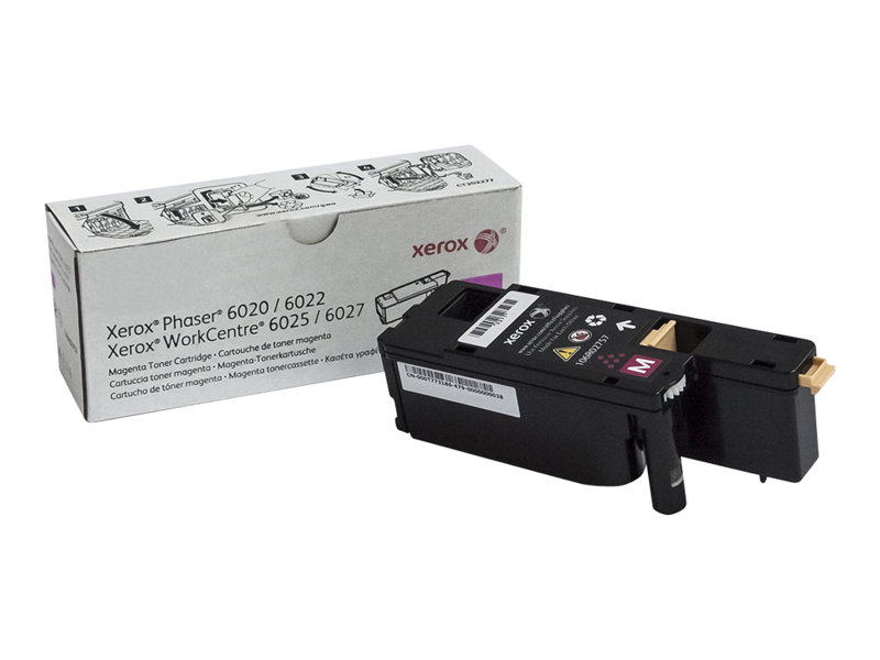 Toner magenta Xerox para Phaser e WorkCentre com caixa cinzenta