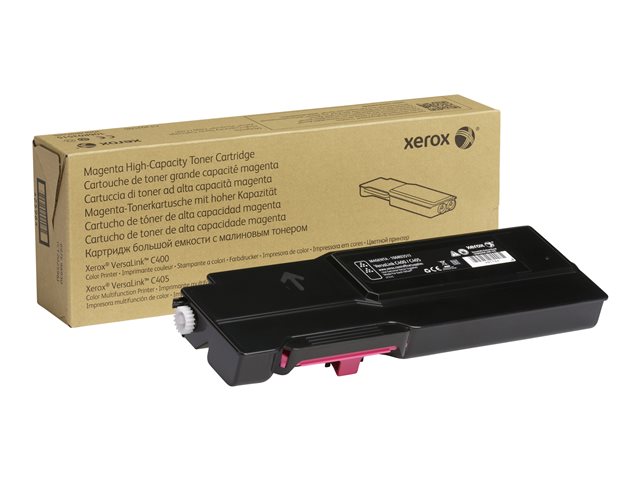 Cartucho de toner preto Xerox com caixa castanha