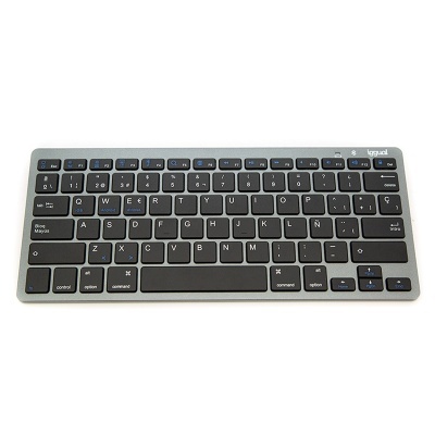 Teclado Bluetooth iggual preto e cinzento