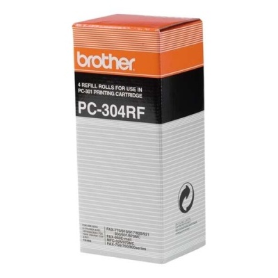 Caixa de cartucho Brother PC-304RF preta, laranja e cinzenta