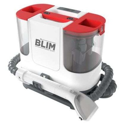 aspirador portátil BLIM com mangueira sobre fundo branco
