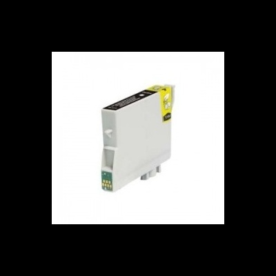 Cartucho de tinta de impressora branco com etiqueta amarela e preta T1284