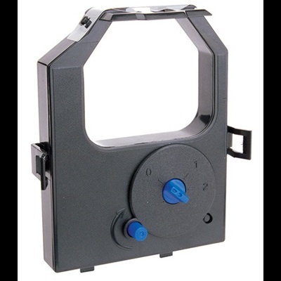 Fita preta para máquina de escrever com regulador azul