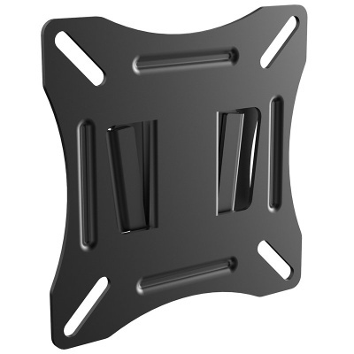 Suporte de parede metálico preto para montagem de ecrãs