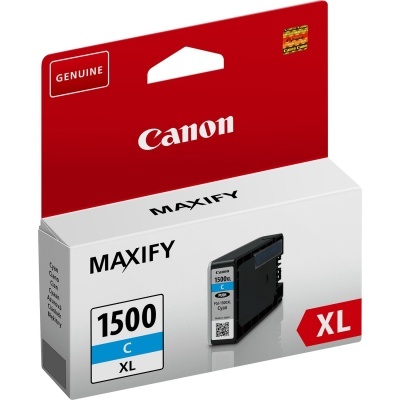 Embalagem de tinteiro Canon MAXIFY 1500 XL ciano
