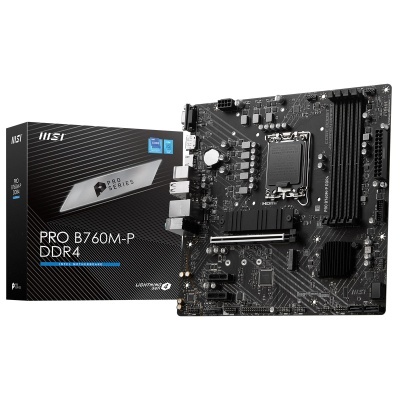 Placa-mãe MSI PRO B760M-P DDR4 com caixa
