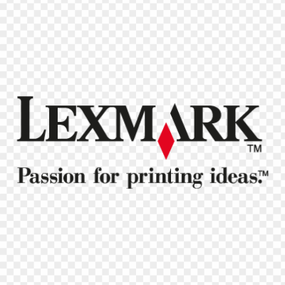 Logótipo da marca Lexmark com texto Passion for printing ideas.