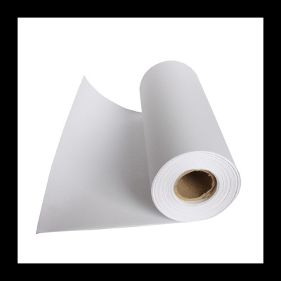 Rolo de papel branco com núcleo de cartão