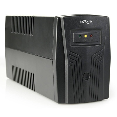 Guardião UPS preto com luzes indicadoras de estado Energenie