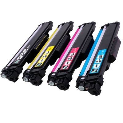 Conjunto de quatro cartuchos de toner coloridos para impressora