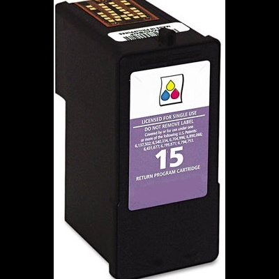 Cartucho de tinta preto com etiqueta e texto para impressora