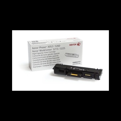 Cartucho de toner preto Xerox Phaser com embalagem branca