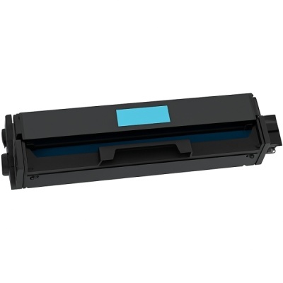 Cartucho de toner preto para impressora com rótulo azul claro