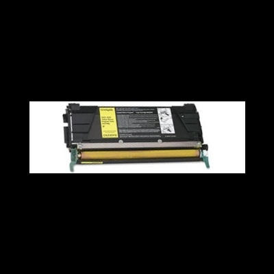 Toner preto para impressora com etiqueta amarela