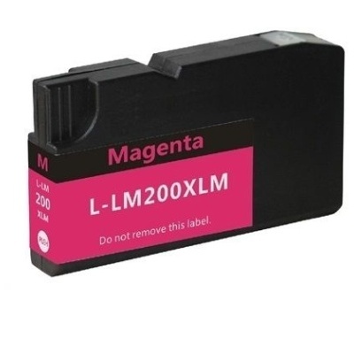 Cartucho de tinta magenta L-LM200XLM preto com etiqueta rosa