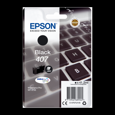 Embalagem de tinteiro Epson preto 407