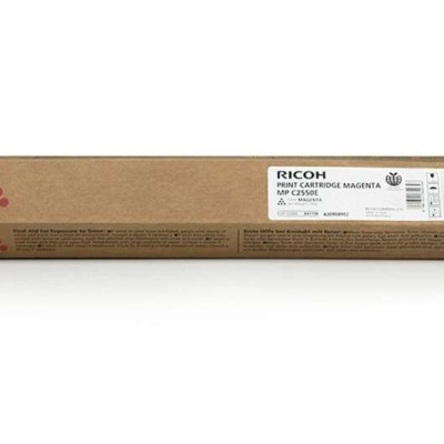 Cartucho de impressão Ricoh magenta em caixa de cartão