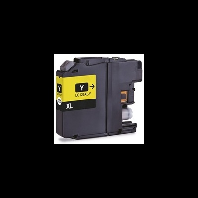 Cartucho de tinta preta para impressora LC125XLY com etiqueta amarela