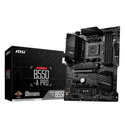 Placa mãe MSI B550-A PRO com embalagem