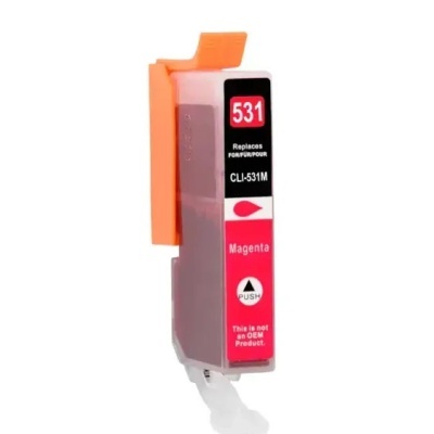 Cartucho de tinta magenta para impressora CLI-531M com tampa laranja