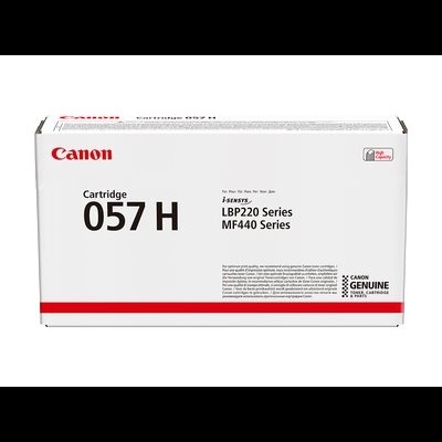 Caixa branca de cartucho de toner Canon Cartridge 057 H para impressoras