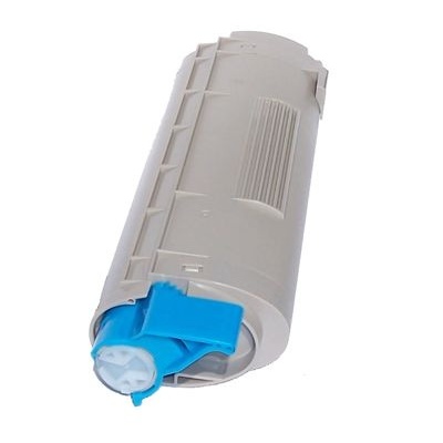 Cilindro de toner para impressora cinzento com detalhes azuis