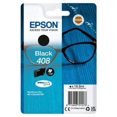 Cartucho tinta preta Epson 408 para impressora Workforce Pro