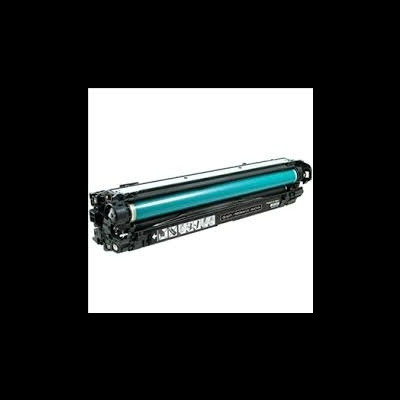 Cartucho de toner preto com cilindro azul-turquesa para impressora