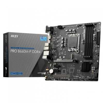 Motherboard MSI PRO B660M-P DDR4 com caixa cinzenta