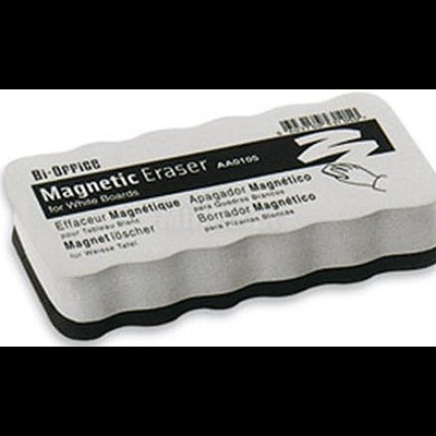 Apagador magnético para quadro branco Bi-Office em branco e preto