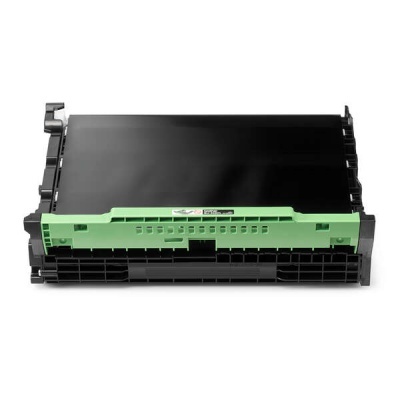 Toner preto para impressora com estrutura plástica preta e verde