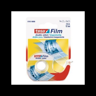 Fita dupla-face Tesa Film transparente em embalagem colorida