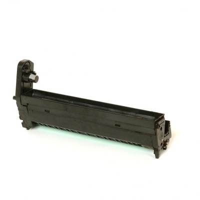 Tambor preto para impressora sobre fundo branco