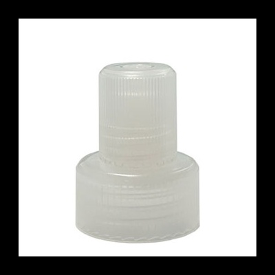 Fecho plástico translúcido com tampa roscada