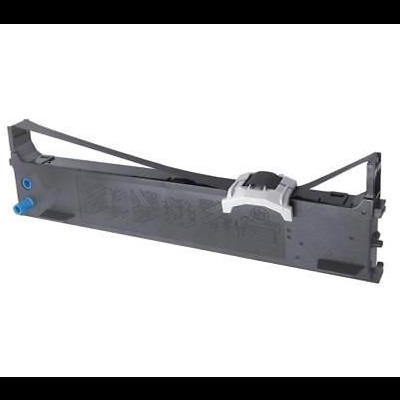 Fita de tinta preta para impressora com pega branca e pino azul