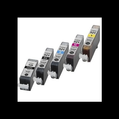 Tinteiros Canon PGI-520 e CLI-521 em várias cores