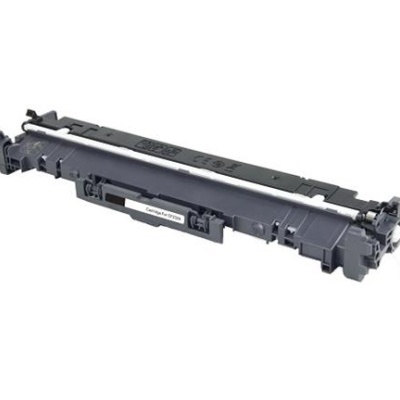 Cartucho de toner preto para impressora com texto e símbolos técnicos