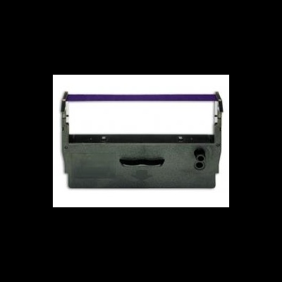 Fita de máquina de escrever ou impressora matricial preta com fita roxa