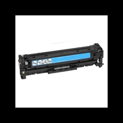 Cartucho de tinta preta para impressora com etiqueta azul e instruções visuais