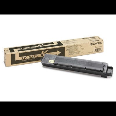 Cartucho de toner Kyocera TK-8325 preto com embalagem castanha