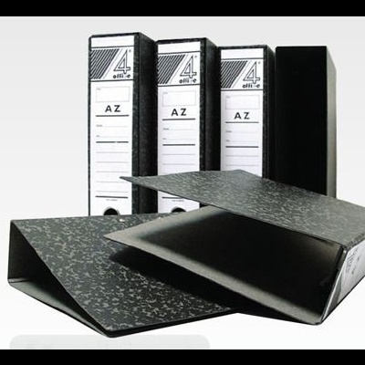 Arquivos de ficheiros pretos e brancos com etiquetas 4 off. 4 AZ