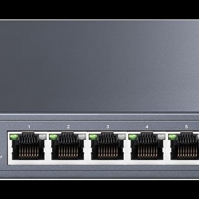 Switch de rede Cudy 5-Port 2.5Gbps com cinco portas RJ45 e indicadores LED