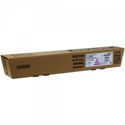 Embalagem de cartucho de impressão Ricoh Magenta C6010 em embalagem de cartão castanho