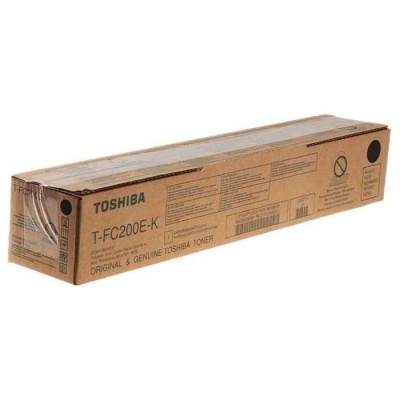 Caixa de toner Toshiba T-FC200E-K em cartão castanho