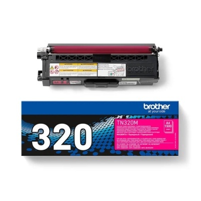 Cartucho de toner Brother TN320M magenta com embalagem