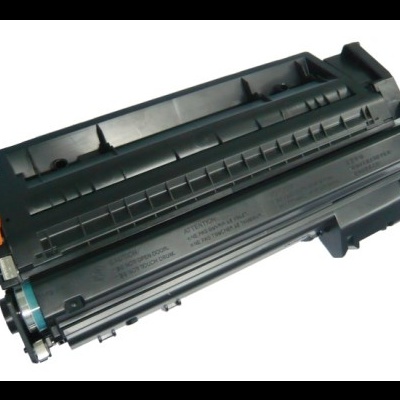 Cartucho de toner preto para impressora com detalhe laranja